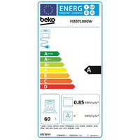 Cuisinière vitrocéramique BEKO FSS57100GW