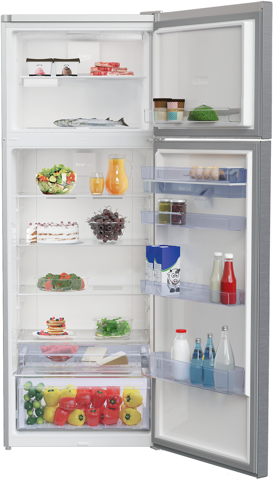 Réfrigérateur avec congélateur BEKO RDNE535E30DZXB