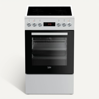 Cuisinière vitrocéramique BEKO FSE57302GWC