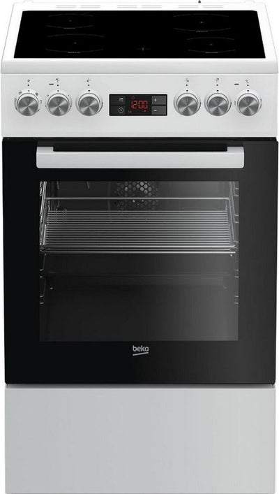 Cuisinière vitrocéramique BEKO FSE57302GWC