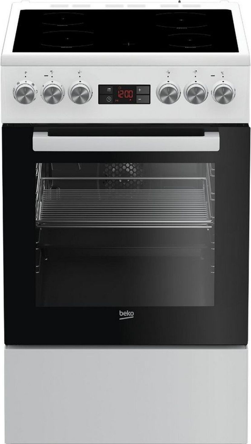 Cuisinière vitrocéramique BEKO FSE57302GWC