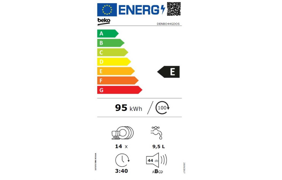 Lave-vaisselle pose libre BEKO DENBO44GDOS