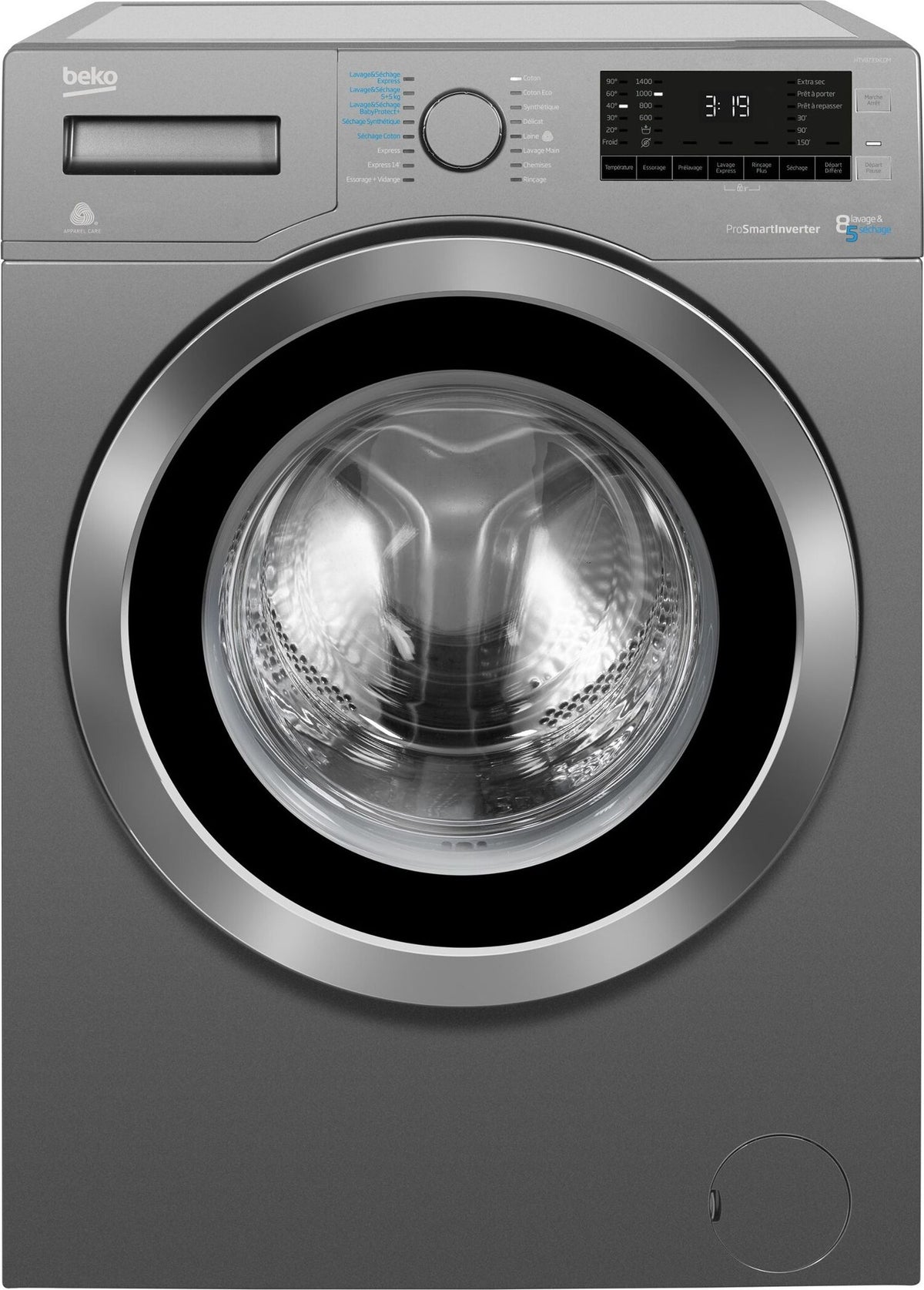 Lave-linge sechant BEKO HTV8733XC0M