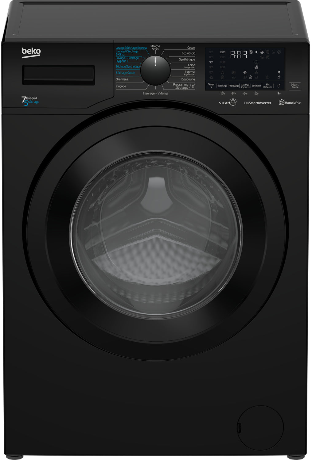 Lave-linge sechant BEKO HWD7527BB