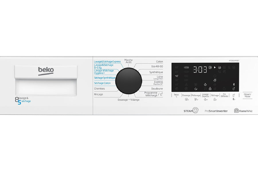 Lave-linge sechant BEKO HTE8614YBST