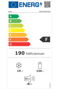 Réfrigérateur encastrable BEKO BSSA300M3SN