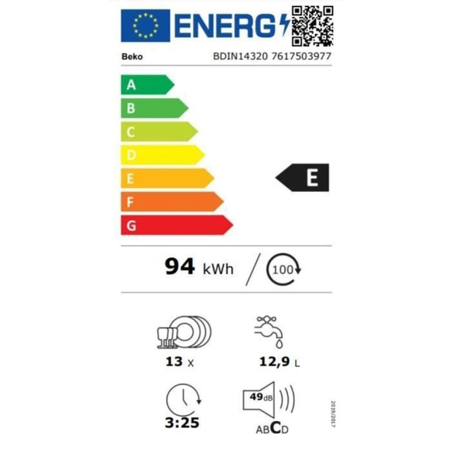 Lave-vaisselle encastrable BEKO BDIN14320