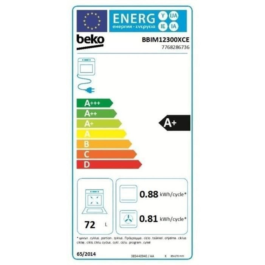 Four chaleur tournante BEKO BBIM12300XCE