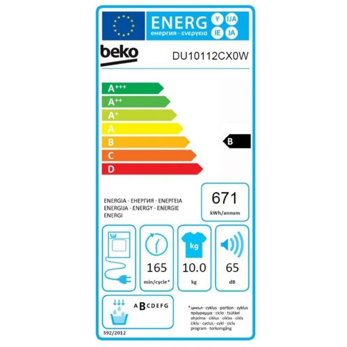 Seche-linge à condensation BEKO DU10112CX0W