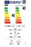 Lave-linge sechant BEKO B3D58544UW