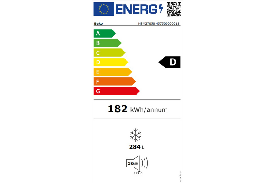 Congélateur coffre BEKO HSM27050