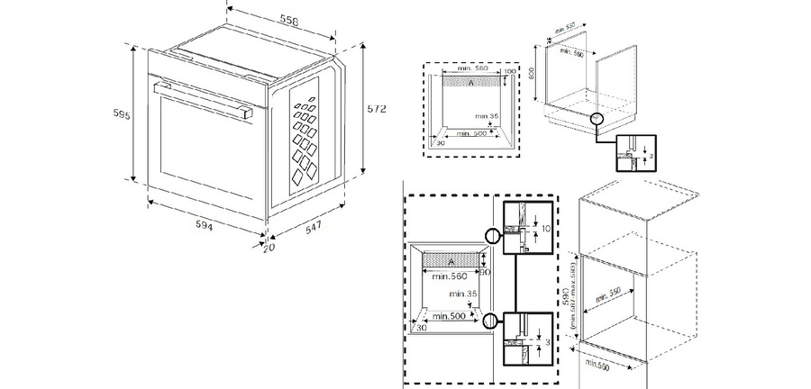 Four chaleur tournante BEKO BCBIS14300MPSE