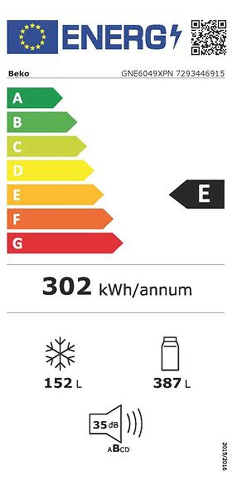 Réfrigérateur multi-portes BEKO GNE6049XPN
