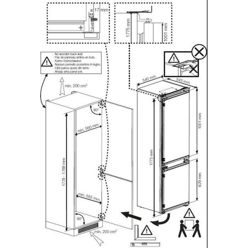 Réfrigérateur Encastrable 271 Litres Neuf BEKO BCSA285K4SNLH