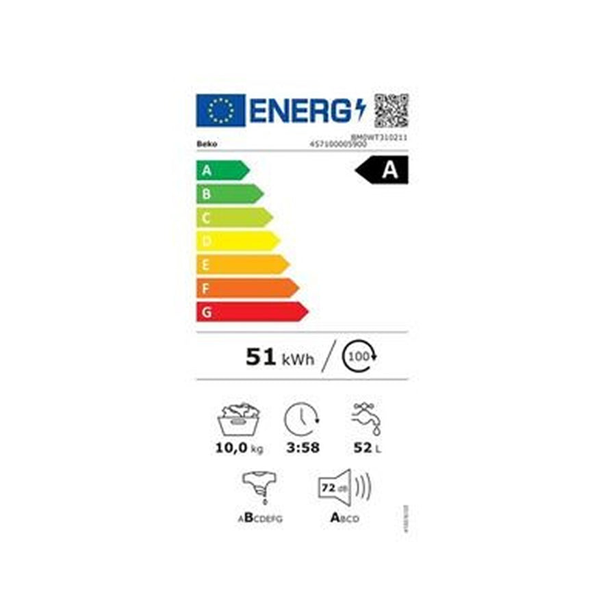 Lave-linge hublot BEKO BM0WT310211