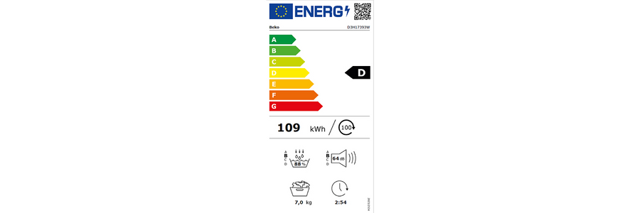 Seche-linge pompe à chaleur BEKO D3H17393W