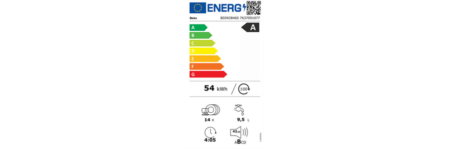 Lave-vaisselle Encastrable 14 couverts Reconditionné BEKO BDIN38460