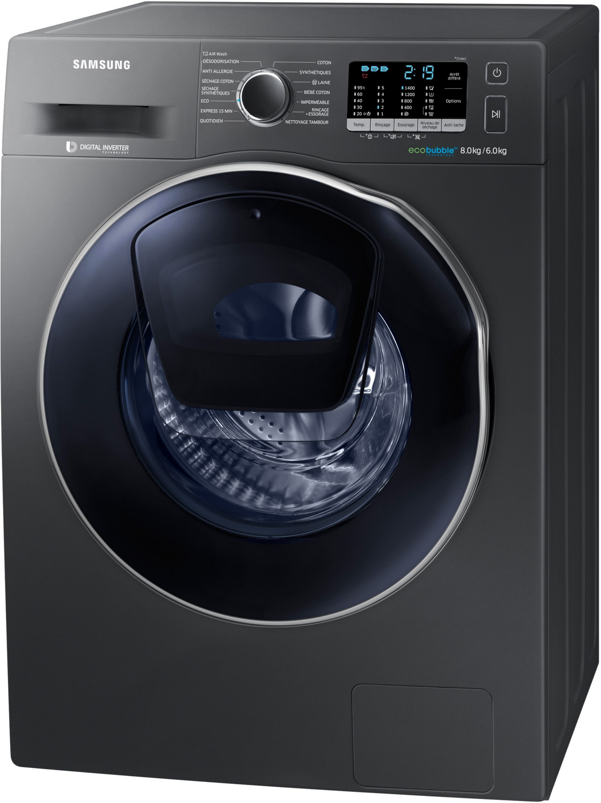 Lave-linge sechant SAMSUNG WD80K5B10OX
