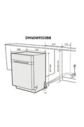 Lave-vaisselle encastrable SAMSUNG DW60M9550BB