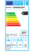 Lave-vaisselle pose libre SAMSUNG DW60M9550FS