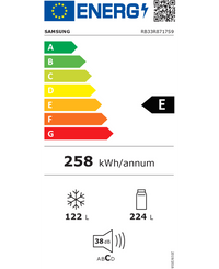 Réfrigérateur avec congélateur SAMSUNG RB33R8717S9