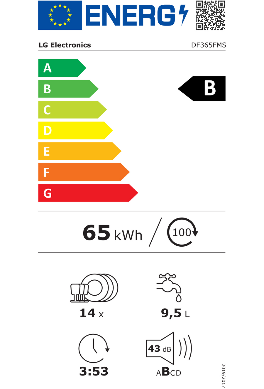 Lave-vaisselle pose libre LG DF365FMS