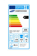 Seche-linge pompe à chaleur SAMSUNG DV80F5E5HGW