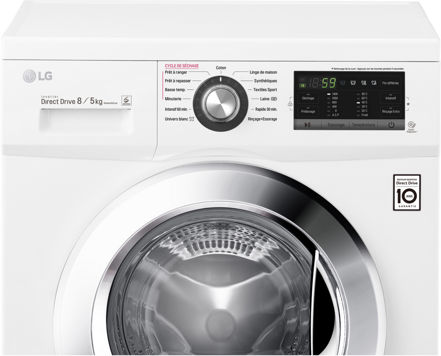 Lave-linge sechant LG F854G63WR