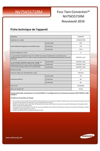 Four chaleur tournante SAMSUNG NV75K5571RM