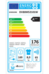 Seche-linge pompe à chaleur SAMSUNG DV80M52101W