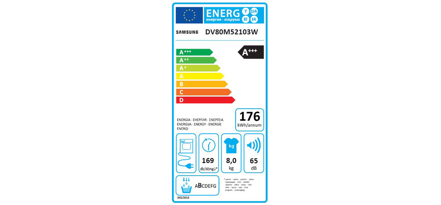 Seche-linge pompe à chaleur SAMSUNG DV80M52103W