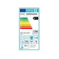 Seche-linge pompe à chaleur SAMSUNG DV80T6220LH