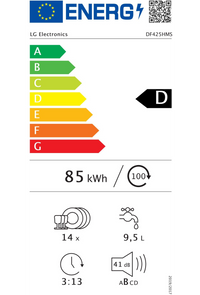 Lave-vaisselle pose libre LG DF425HMS
