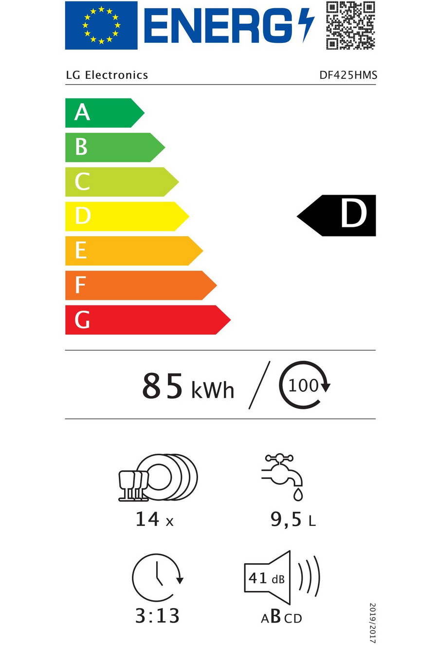 Lave-vaisselle pose libre LG DF425HMS