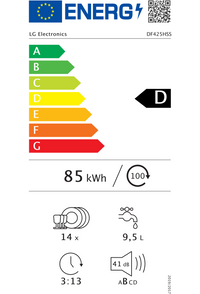 Lave-vaisselle pose libre LG DF425HSS