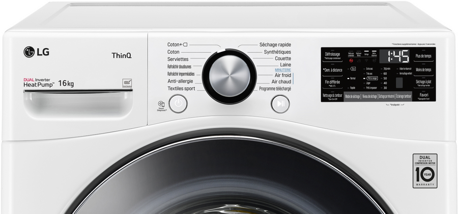 Seche-linge pompe à chaleur LG RH6P12WH