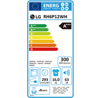 Seche-linge pompe à chaleur LG RH6P12WH