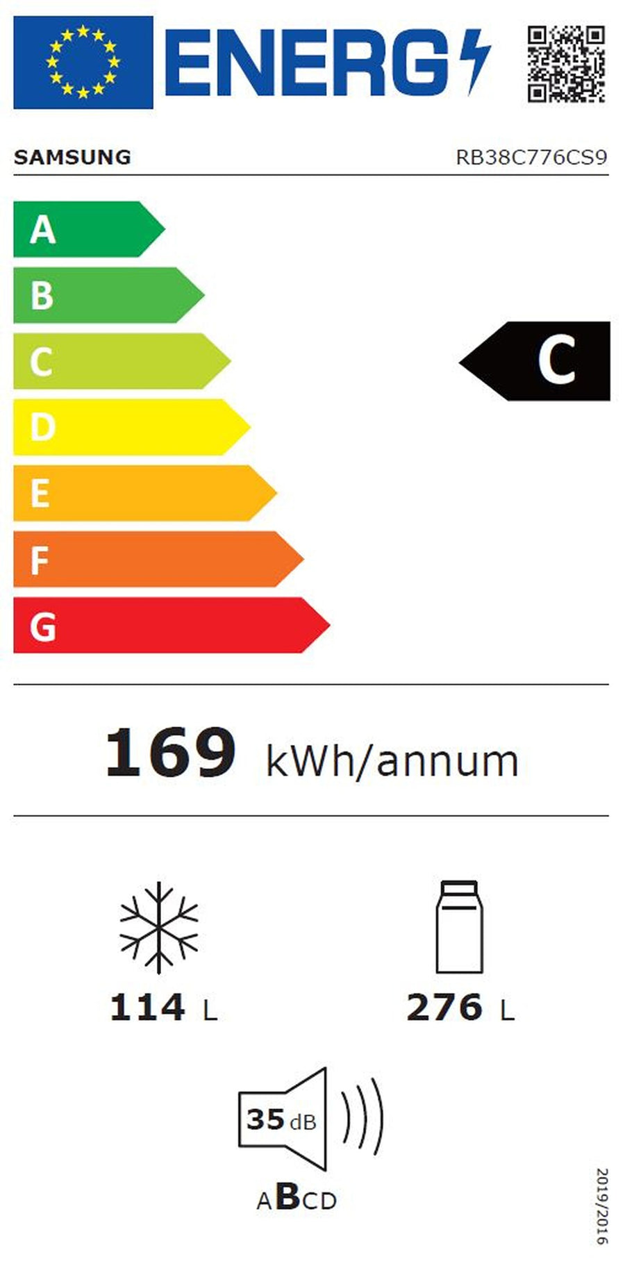 Réfrigérateur Avec Congélateur 390 Litres Neuf SAMSUNG RB38C776CS9