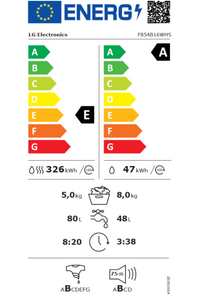 Lave-linge sechant LG F854B16WHS