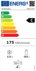 Réfrigérateur avec congélateur LG GBBS322CEV