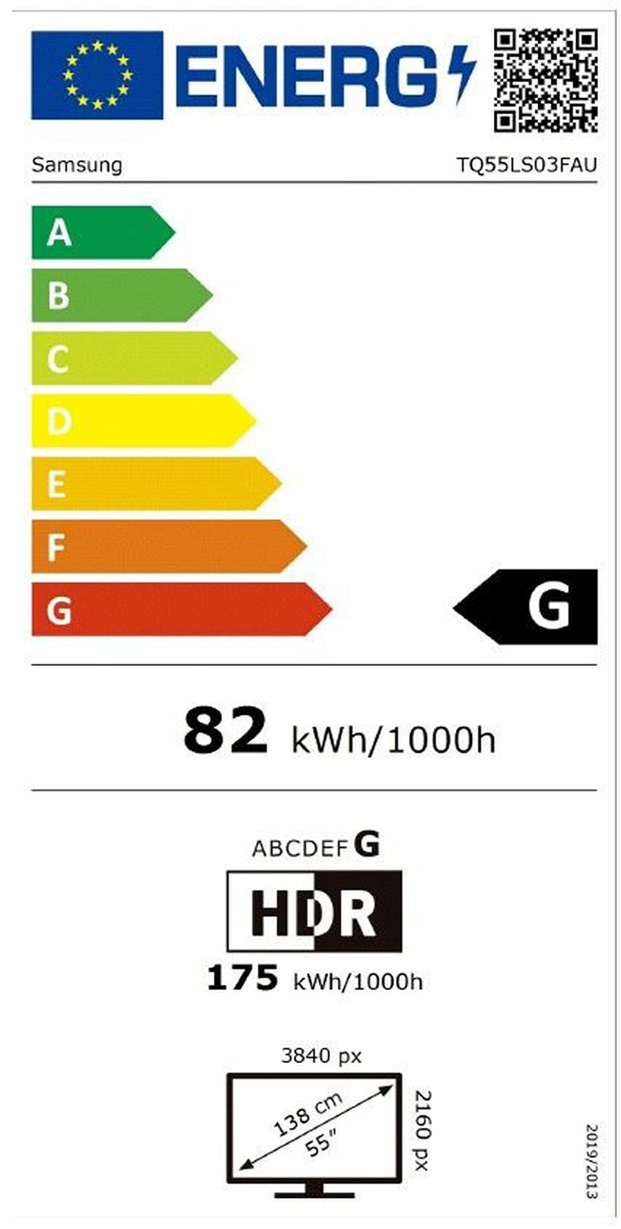 Téléviseur LED 54 pouces Reconditionné SAMSUNG TQ55LS03FAUXXC