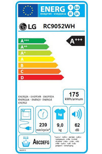 Seche-linge pompe à chaleur LG RH9052WH