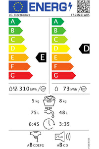 Lave-linge sechant LG F854N41WRS