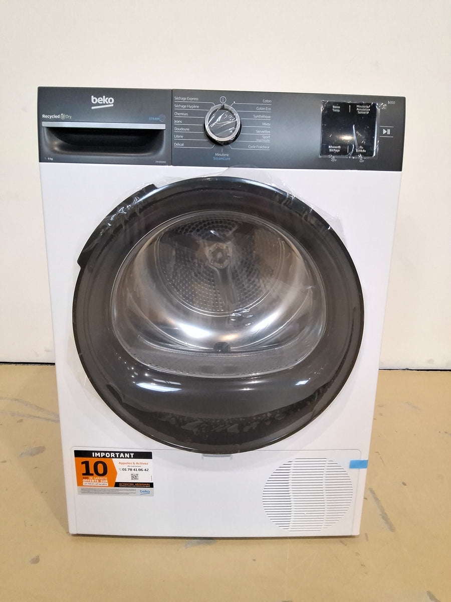 Seche-linge Pompe à Chaleur 9 kg Reconditionné BEKO D3H29D93S