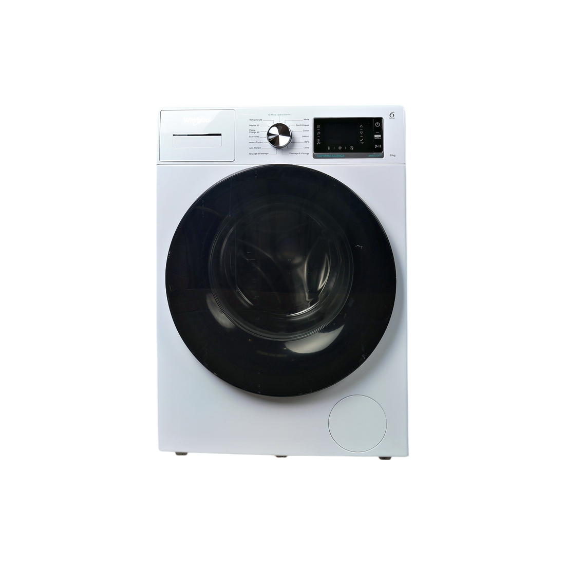 Lave-Linge Hublot 8 kg Reconditionné WHIRLPOOL W6XW845WBFR : vue de face