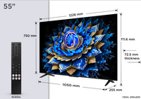 Téléviseur 4K 55 pouces Reconditionné TCL 55T69C