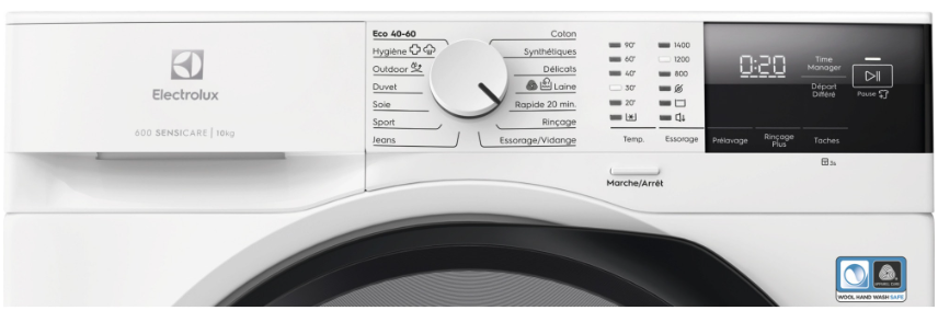 Lave-linge Hublot 10 kg Reconditionné ELECTROLUX EW6FI4112RA