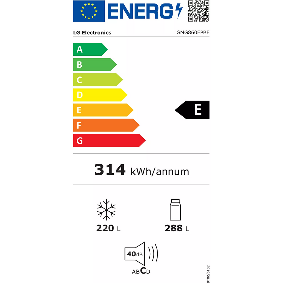 Réfrigérateur Multi-portes 288 L Reconditionné LG GMG860EPBE