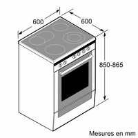 Cuisinière électrique 66 L Reconditionné BOSCH hkr39c220