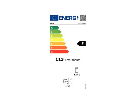 Réfrigérateur Une Porte 324 Litres Reconditionné BOSCH KSV33VWEP